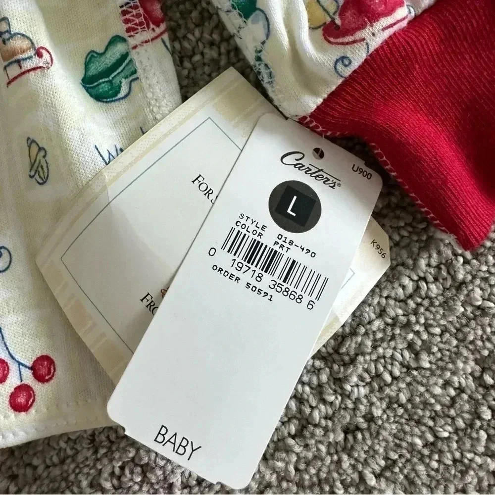 Vintage Carter’s Christmas Outfit Snowman Size 6-9‎ Months